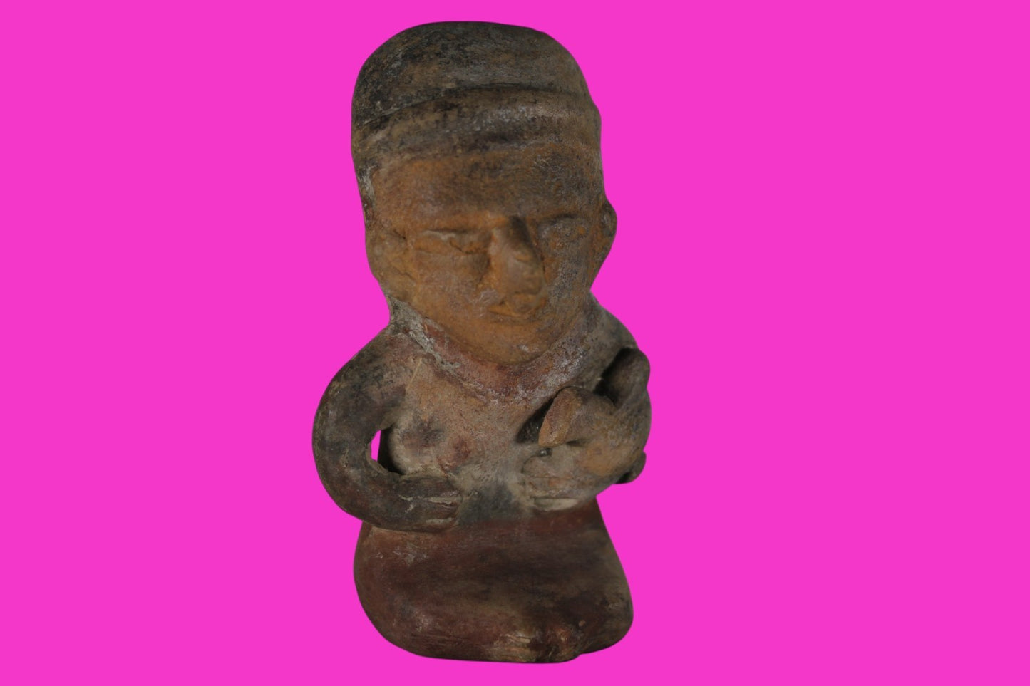 Pre Columbian Authentic Artifact Bahia Whistle Figure Ecuador 500BC-500AD COAJ44