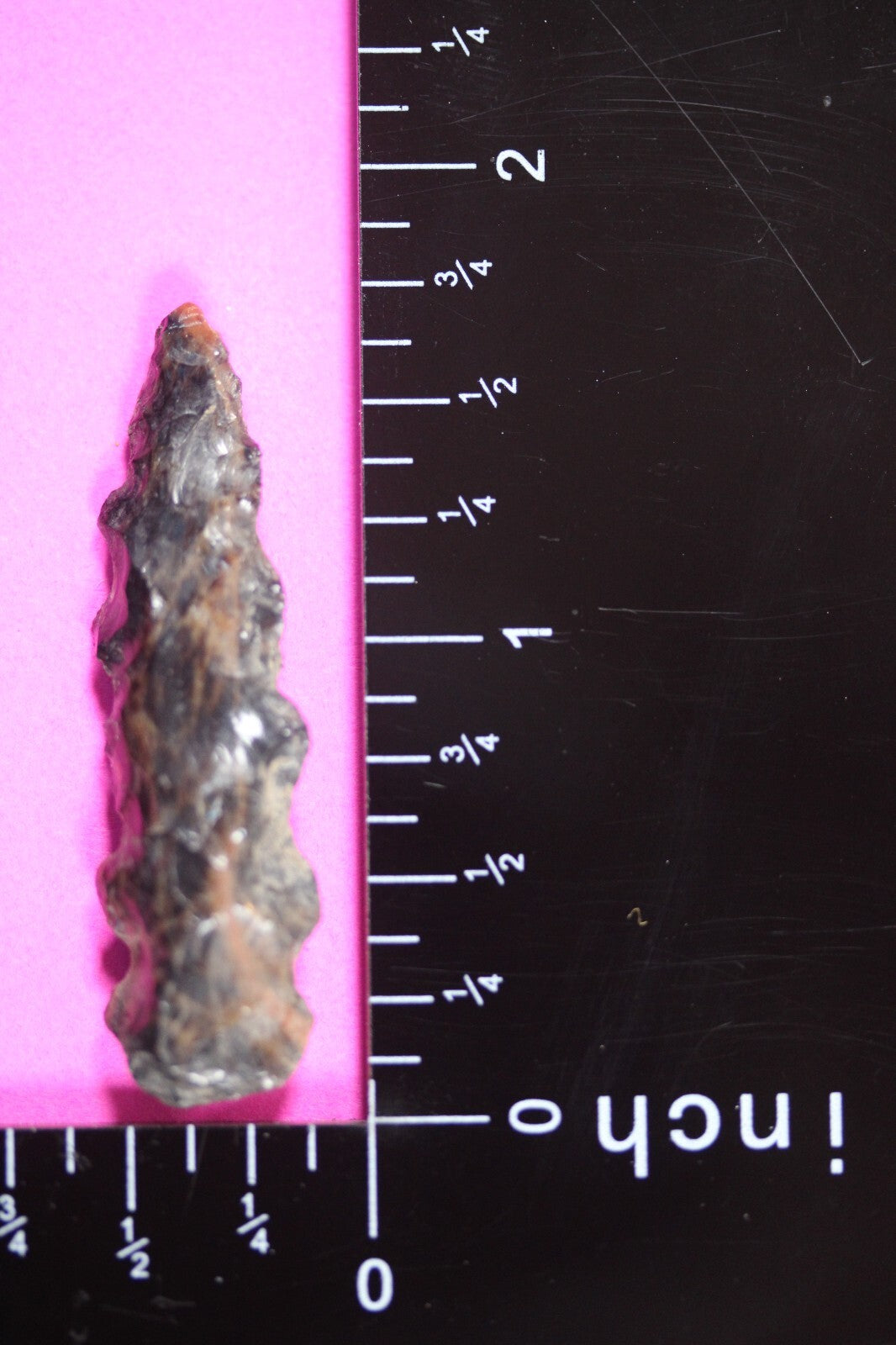 Authentic Pre Columbian Artifact Aztec Arrowhead Battle of Mexico City COA 08