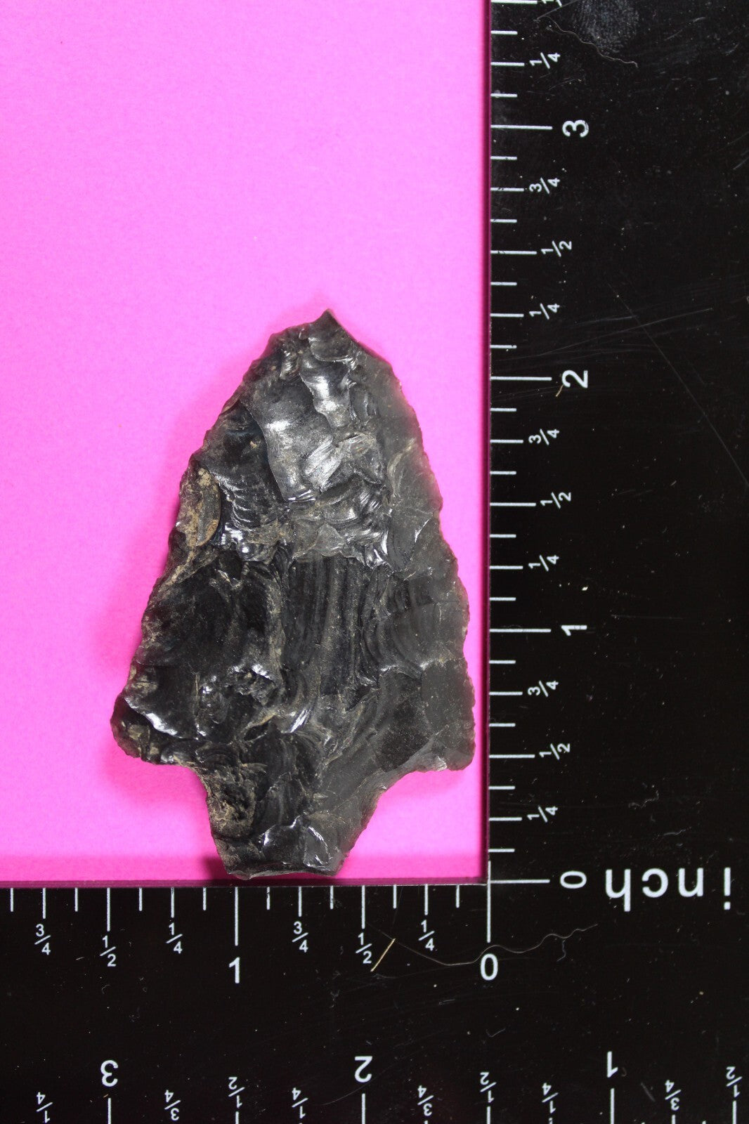 Authentic Pre Columbian Artifact Aztec Arrowhead Battle of Mexico City COA 03