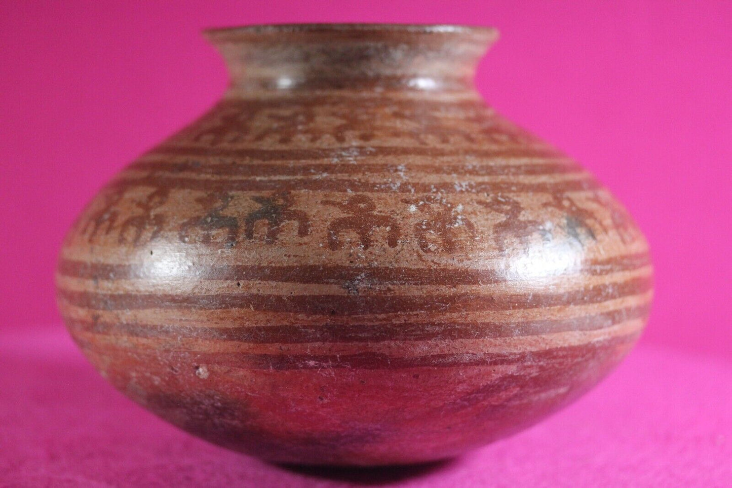 Authentic Pre Columbian Artifact Decorated Olla Michoacan Arte Primitivo COA T66