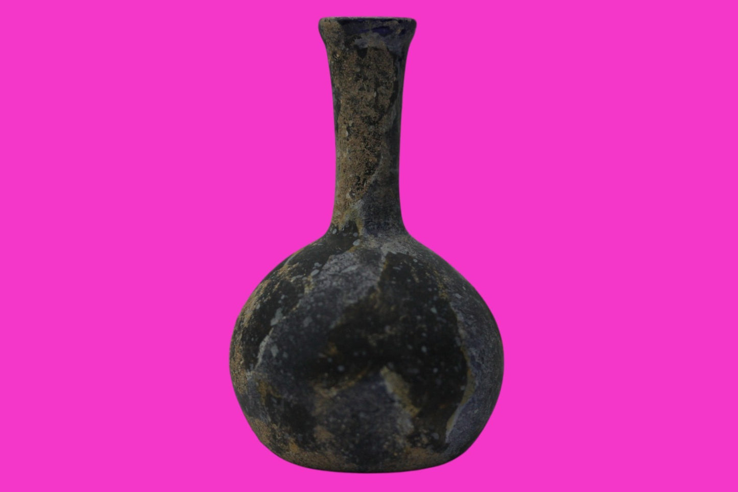 Ancient Holy Land Glass Bottle Authentic Artifact 100-300 AD Roman Era COA J21