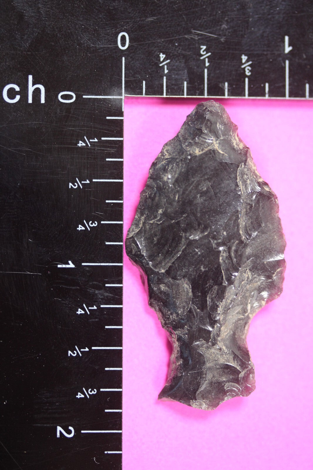 Authentic Pre Columbian Artifact Aztec Arrowhead Battle of Mexico City COA 56