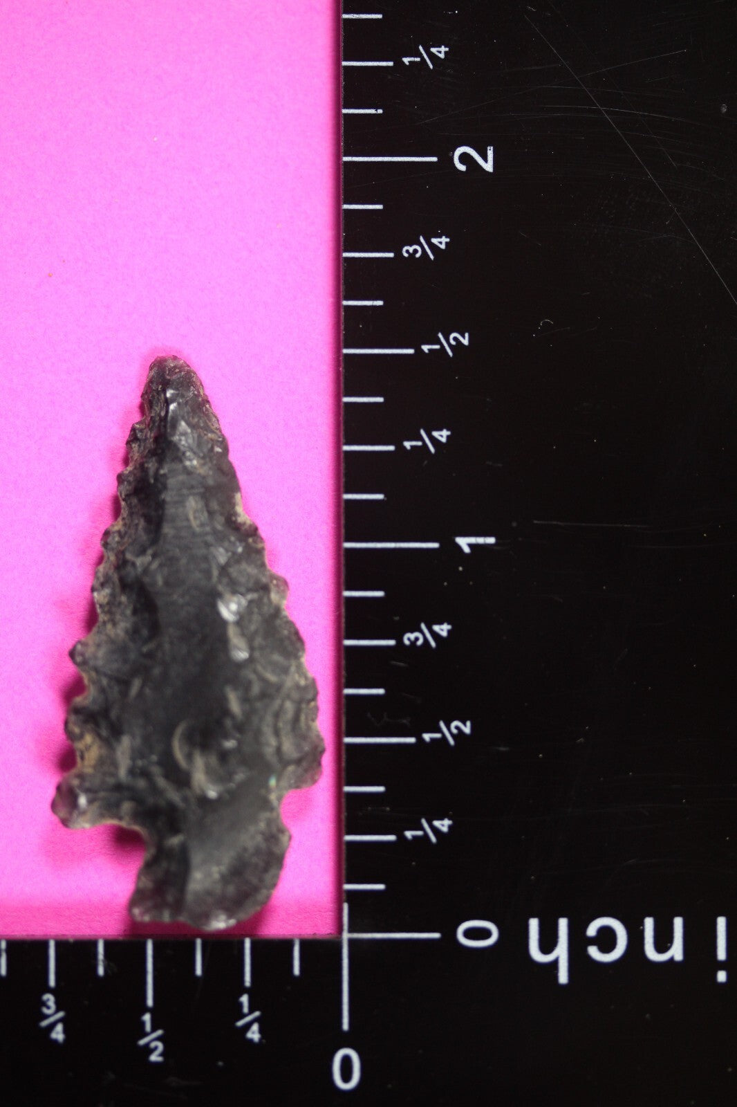 Authentic Pre Columbian Artifact Aztec Arrowhead Battle of Mexico City COA 06