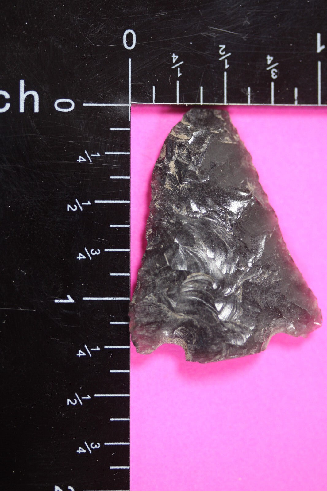 Authentic Pre Columbian Artifact Aztec Arrowhead Battle of Mexico City COA 74