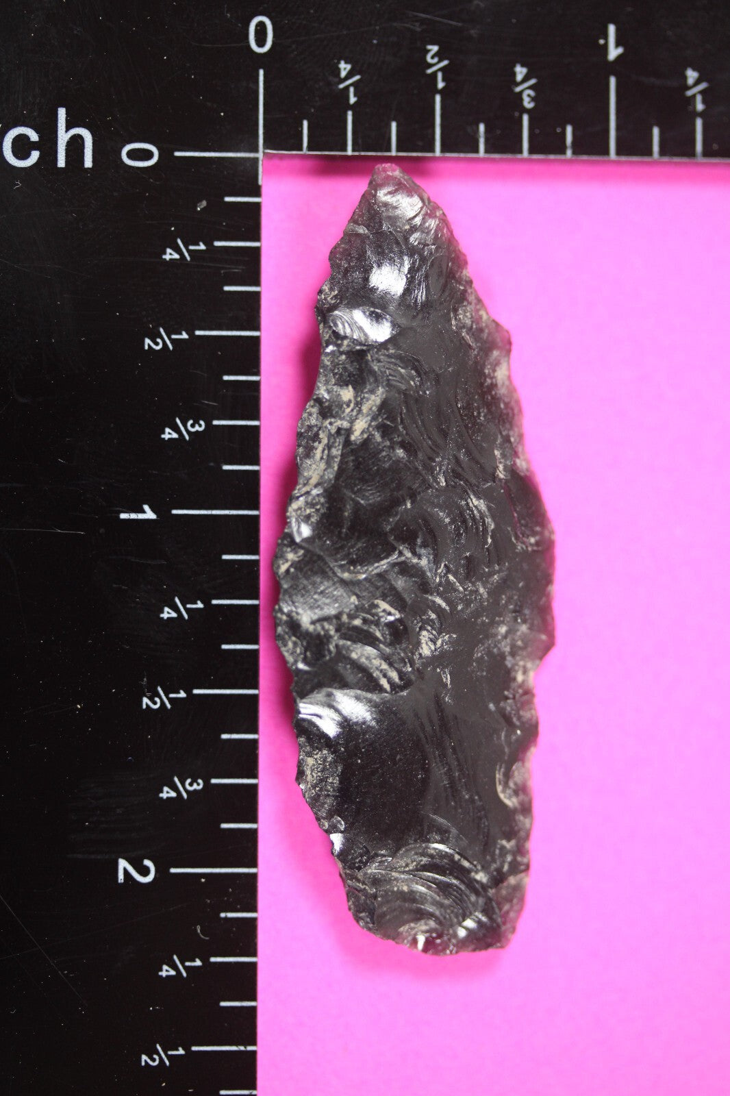 Authentic Pre Columbian Artifact Aztec Arrowhead Battle of Mexico City COA 35