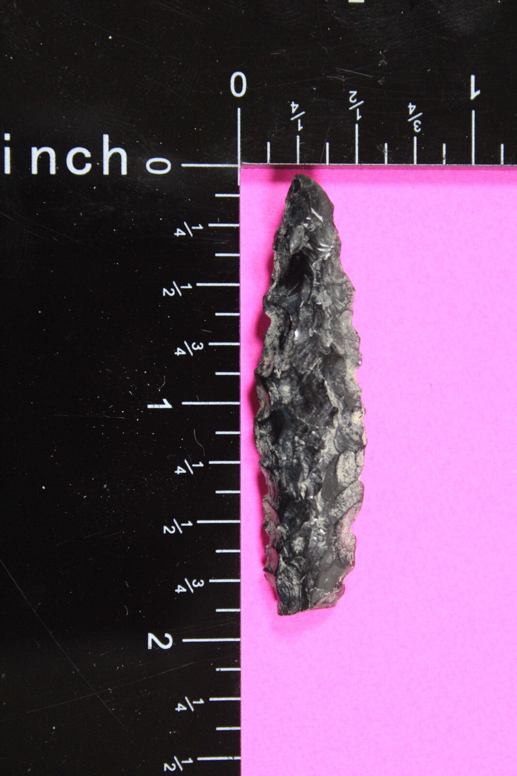 Authentic Pre Columbian Artifact Aztec Arrowhead Battle of Mexico City COA 25