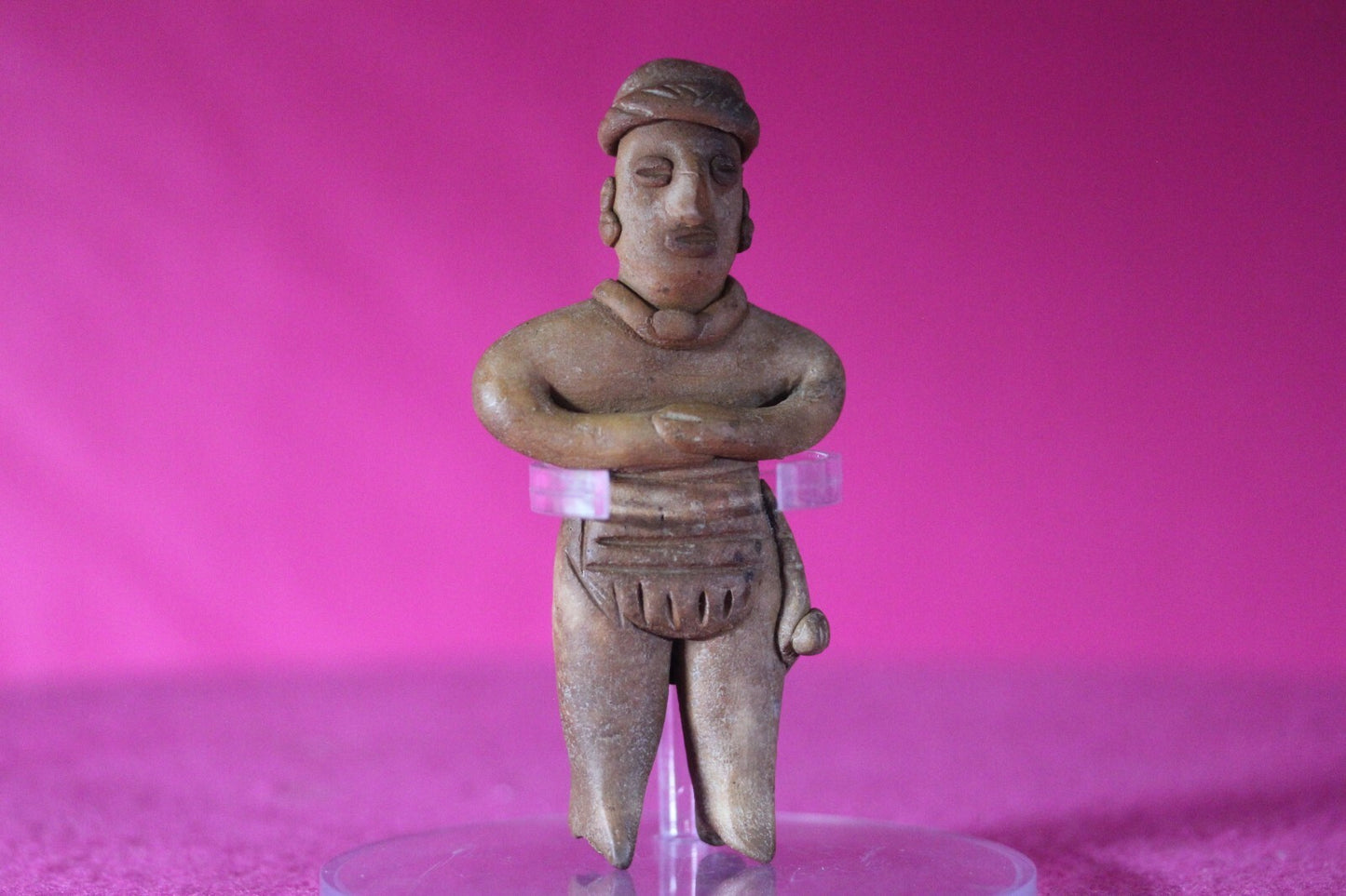 Authentic Pre Columbian Artifact Tomb Figure Colima Mexico 100 BC-250 AD COA 131