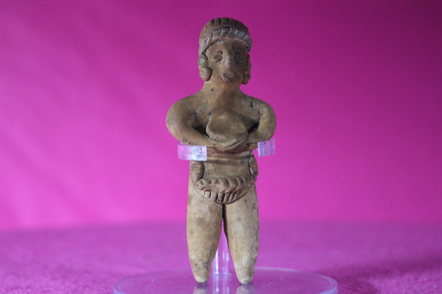Authentic Pre Columbian Artifact Tomb Figure Colima Mexico 100 BC-250 AD COA 130