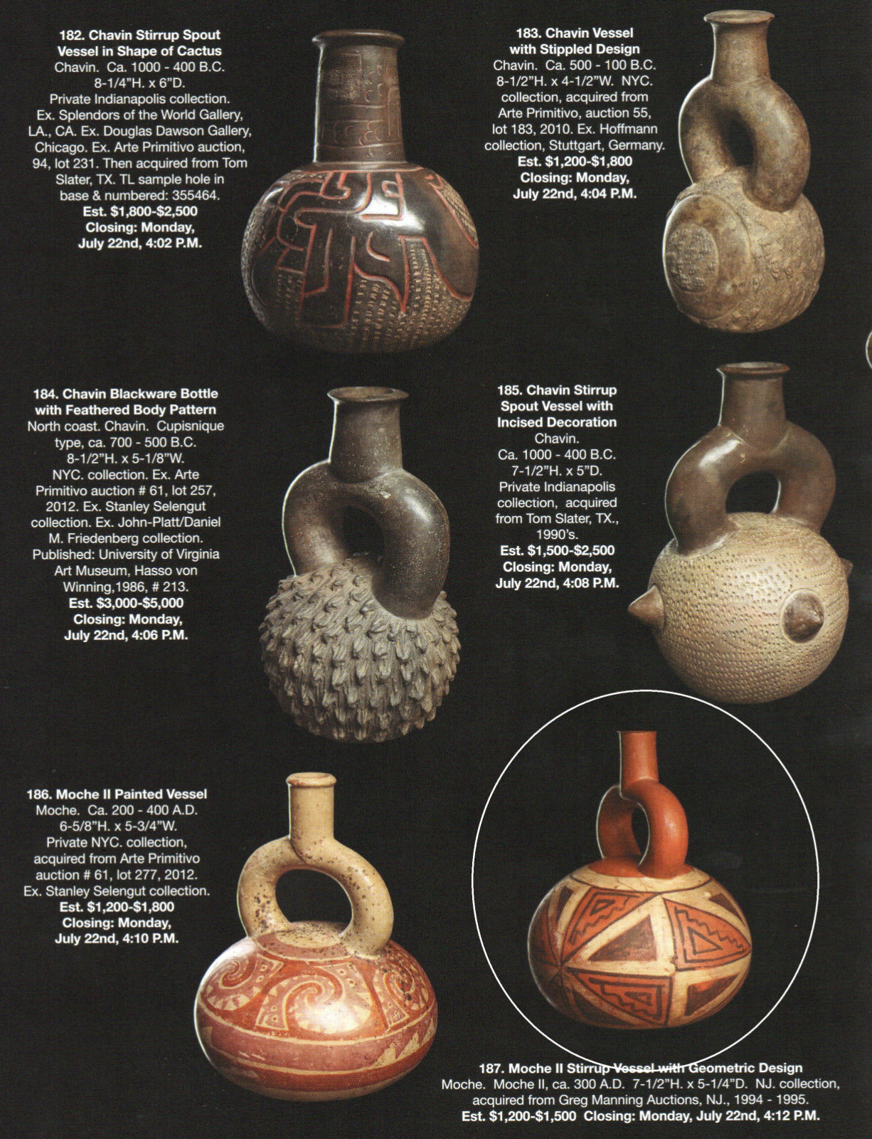 Authentic Pre Columbian Artifact Stirrup Vessel Moche Ex Arte Primitivo COA T31