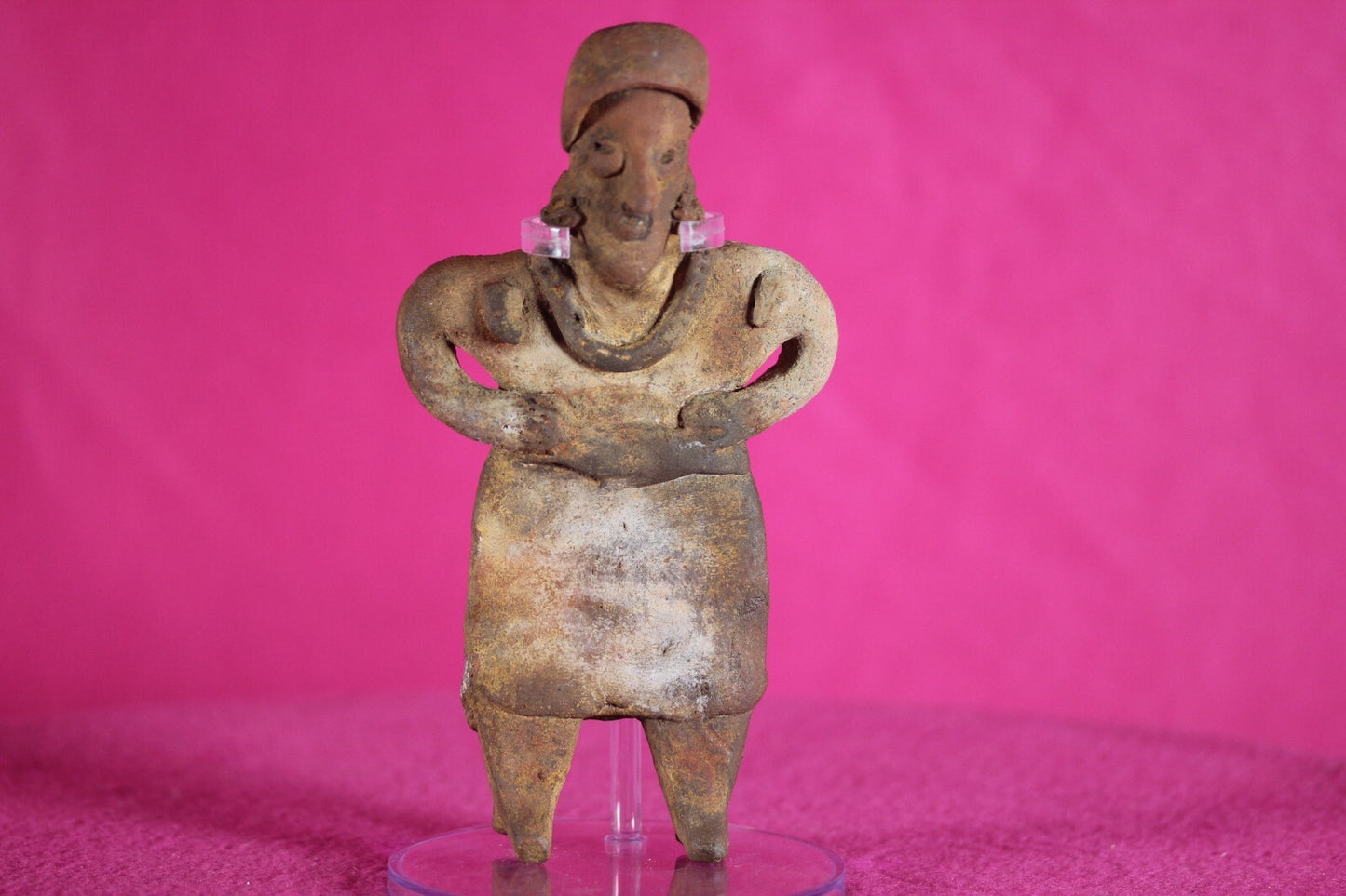 Pre Columbian Authentic Artifact Rare Grandma Tomb Figure Colima Mexico COA 142