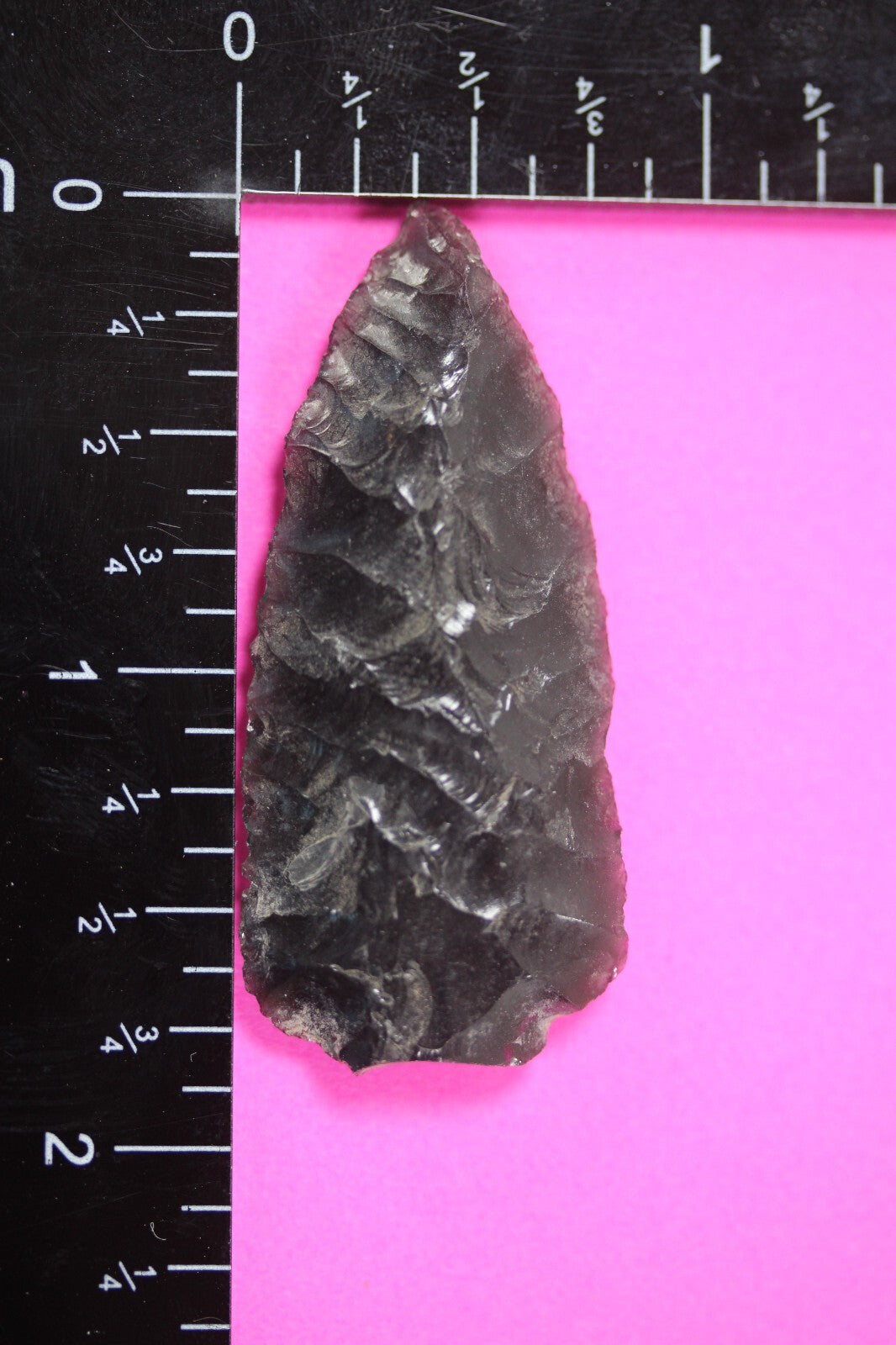 Authentic Pre Columbian Artifact Aztec Arrowhead Battle of Mexico City COA 51