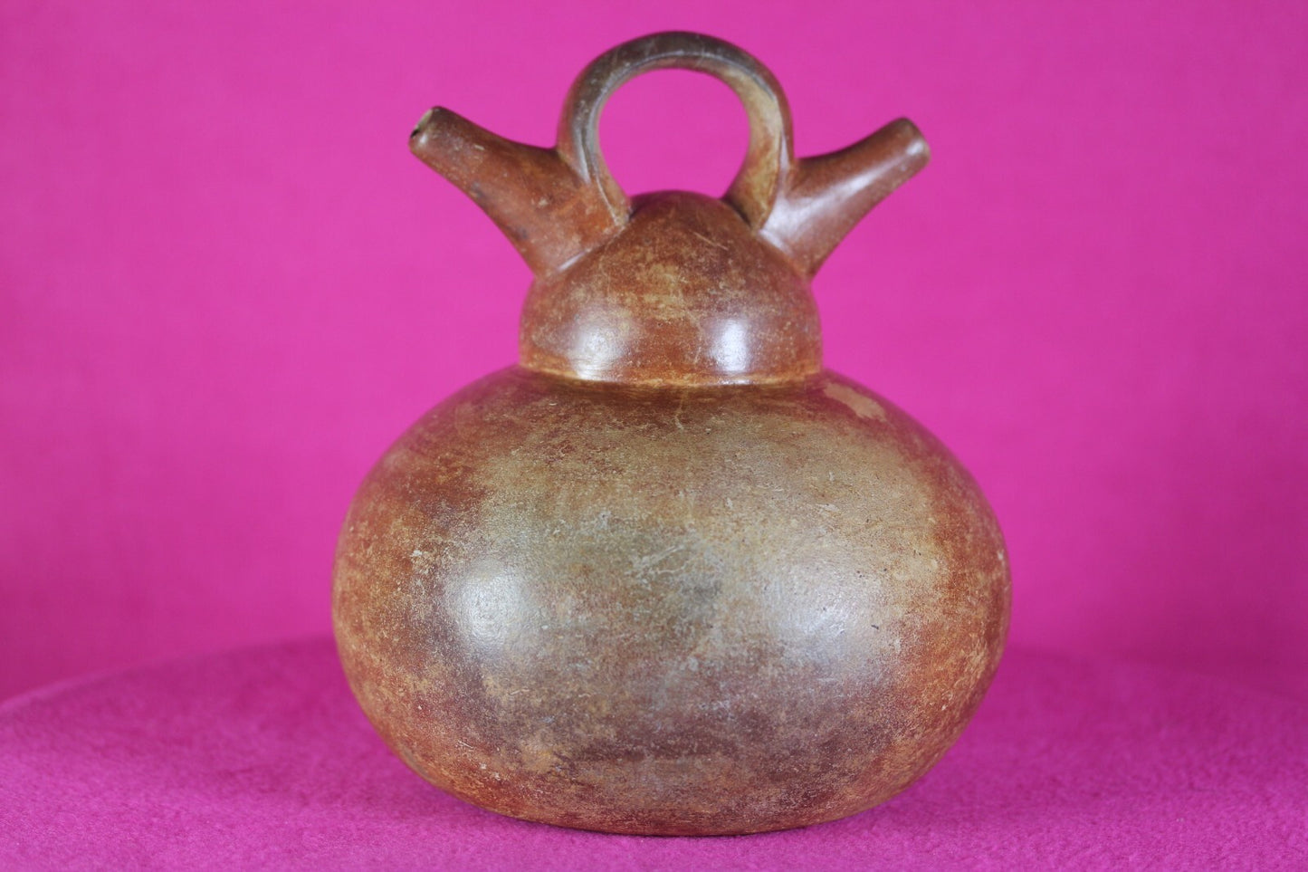 Authentic Pre Columbian Artifact Calima Stirrup Jar Ex Arte Primitivo COA T38