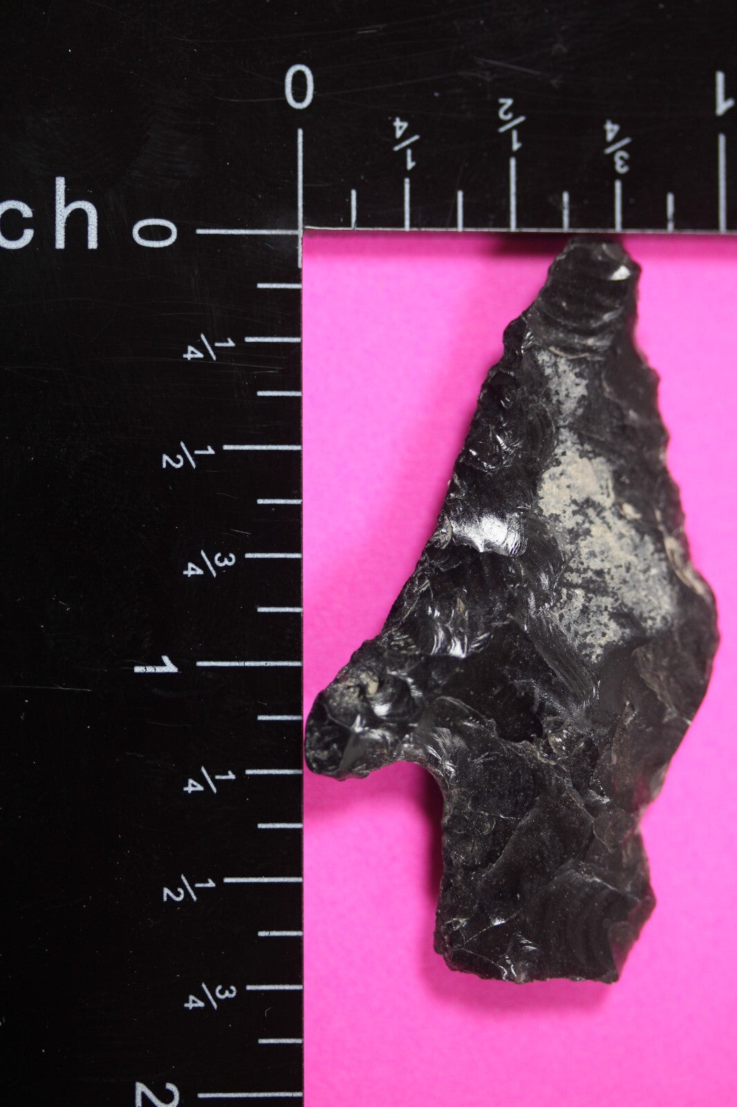 Authentic Pre Columbian Artifact Aztec Arrowhead Battle of Mexico City COA 69