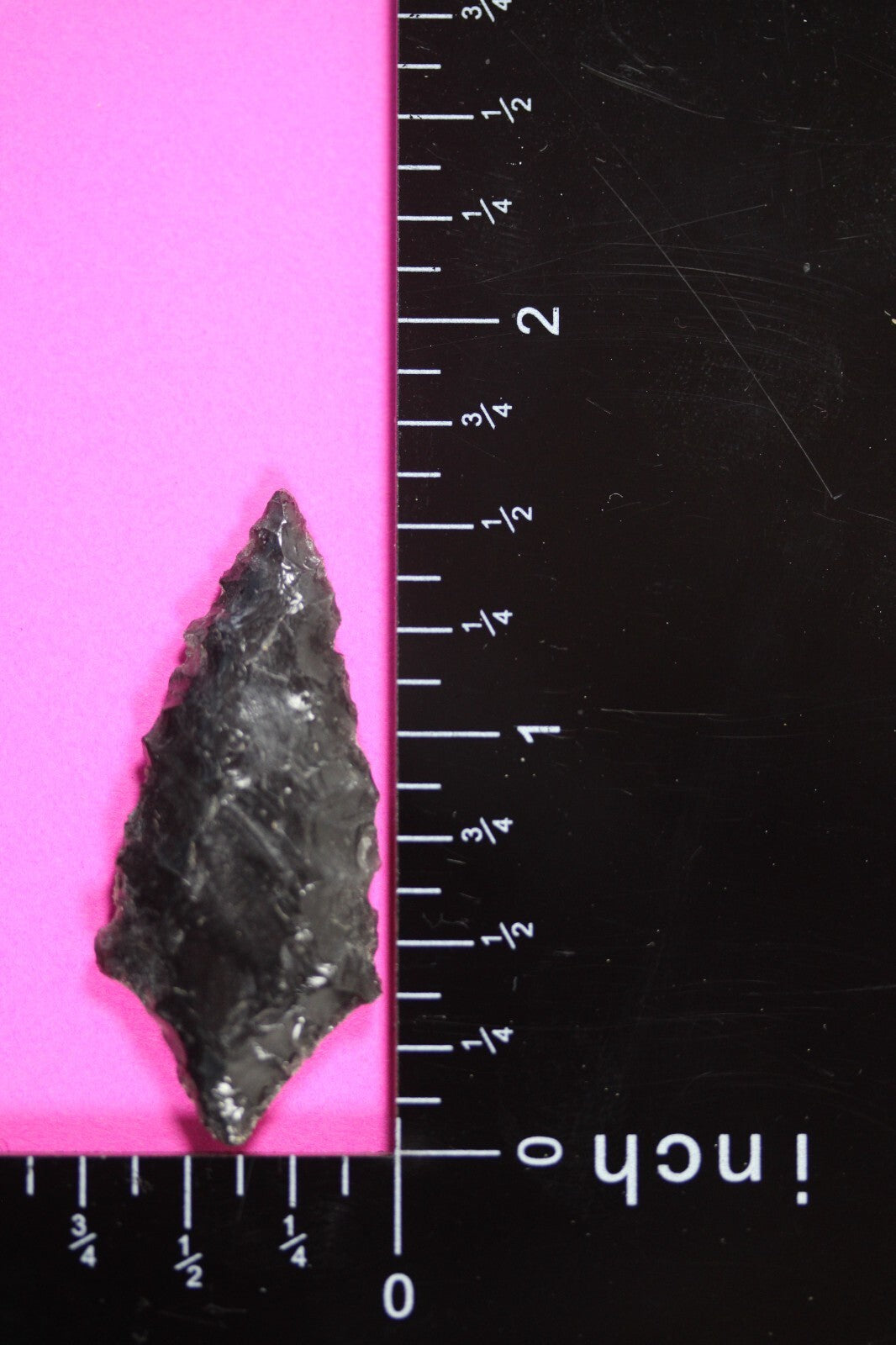 Authentic Pre Columbian Artifact Aztec Arrowhead Battle of Mexico City COA 13