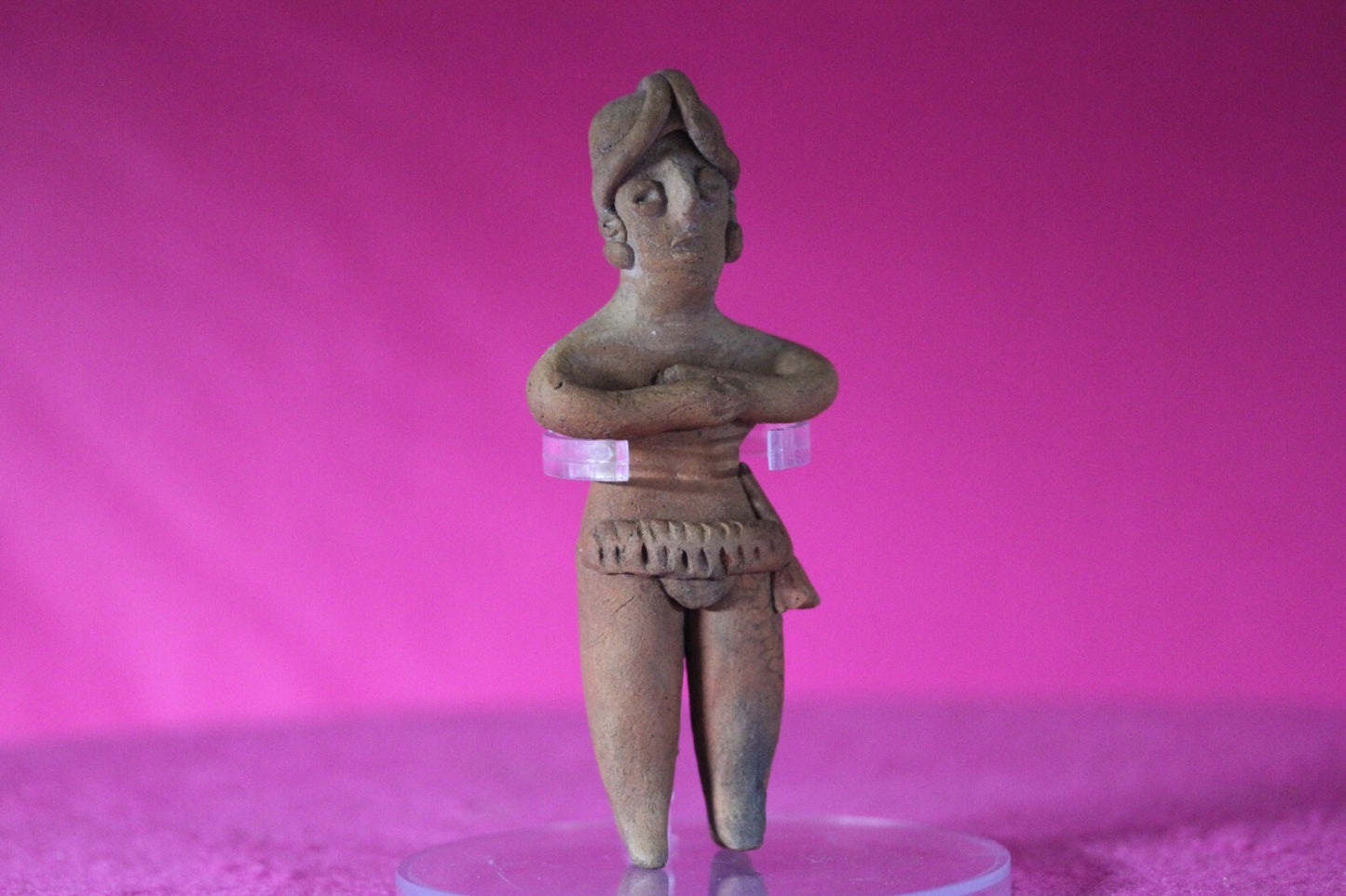 Authentic Pre Columbian Artifact Tomb Figure Colima Mexico 100 BC-250 AD COA 129