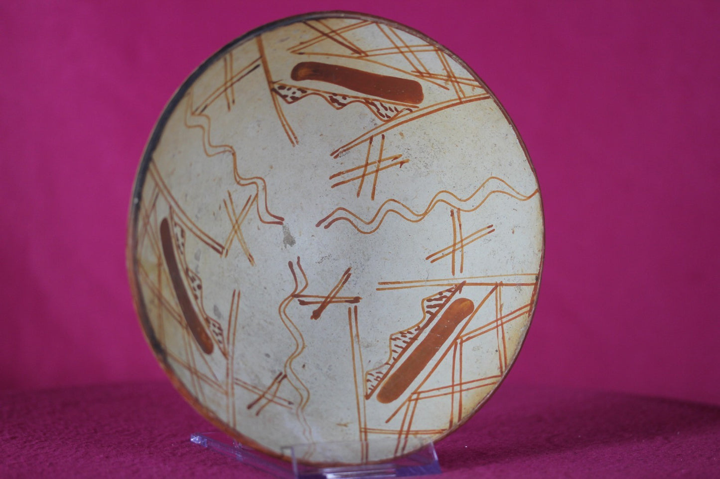 Authentic Pre Columbian Artifact Decorated Bowl Cajamarca Peru Pre Inca COA 208