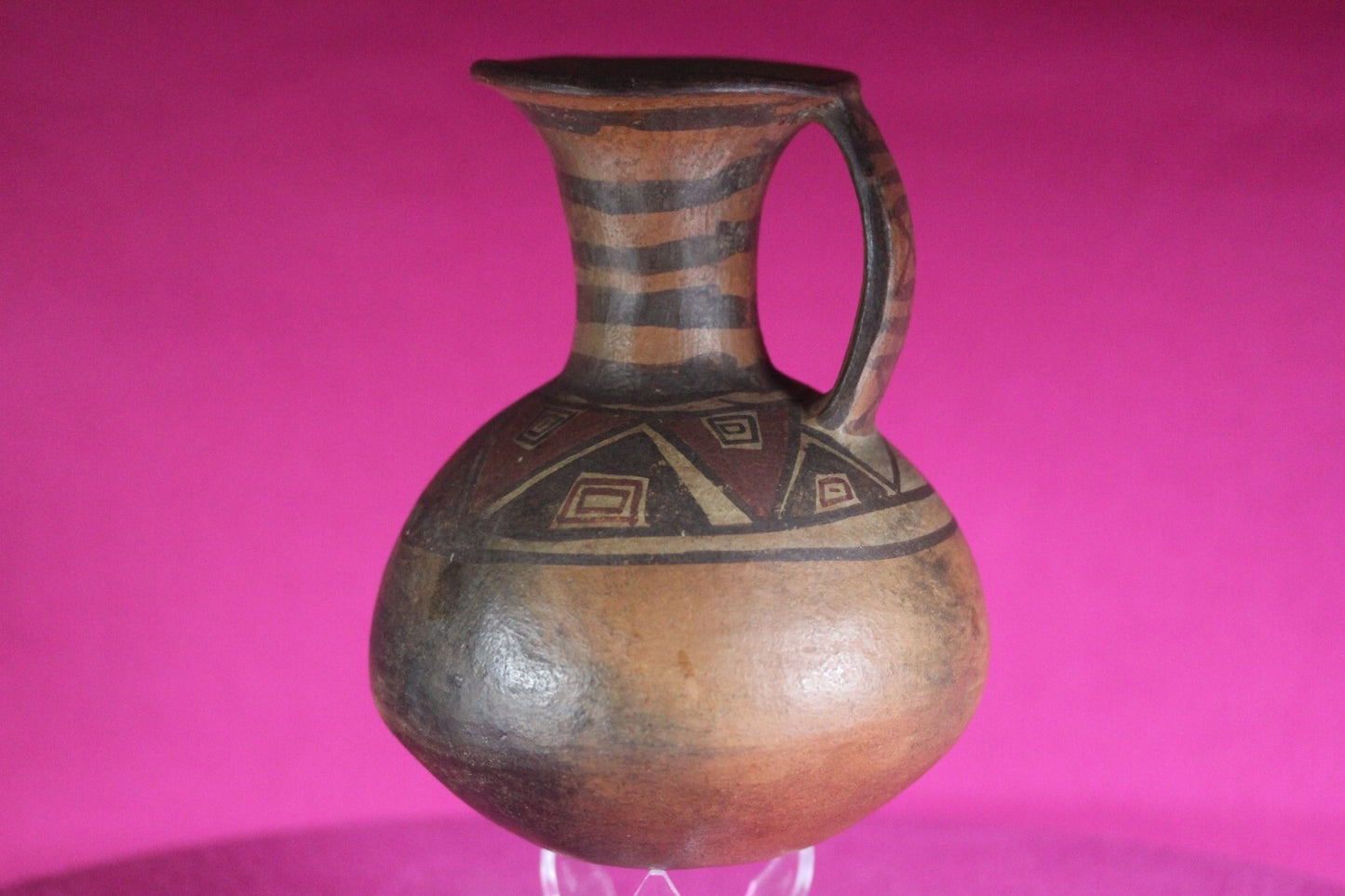 Pre Columbian Authentic Artifact Inca Pitcher  Pottery 1438-1533 AD Peru COA J06