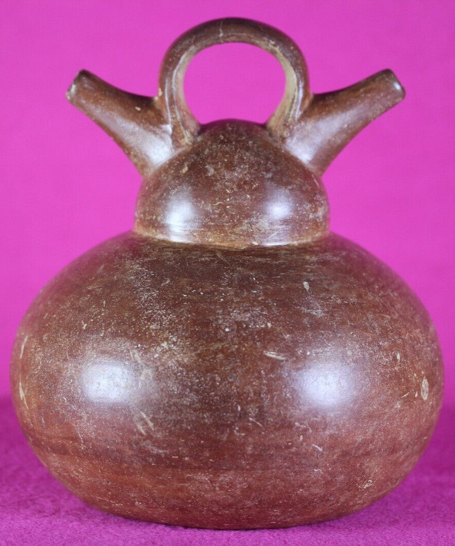 Authentic Pre Columbian Artifact Calima Stirrup Jar Ex Arte Primitivo COA T38