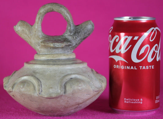 Authentic Pre Columbian Artifact Stirrup Jar Calima Ex Arte Primitivo AD T37
