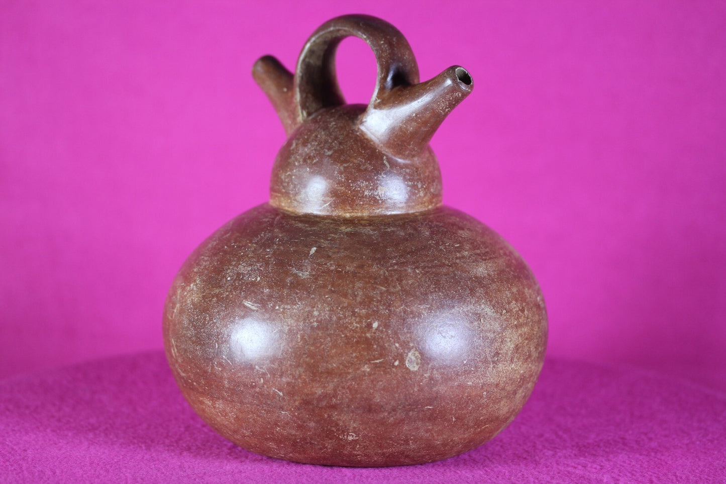 Authentic Pre Columbian Artifact Calima Stirrup Jar Ex Arte Primitivo COA T38