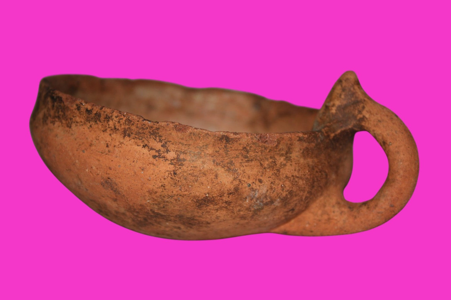 Ancient Holy Land Artifact 4000 Year Old Cup Time of Abraham 2000 BC COA J113