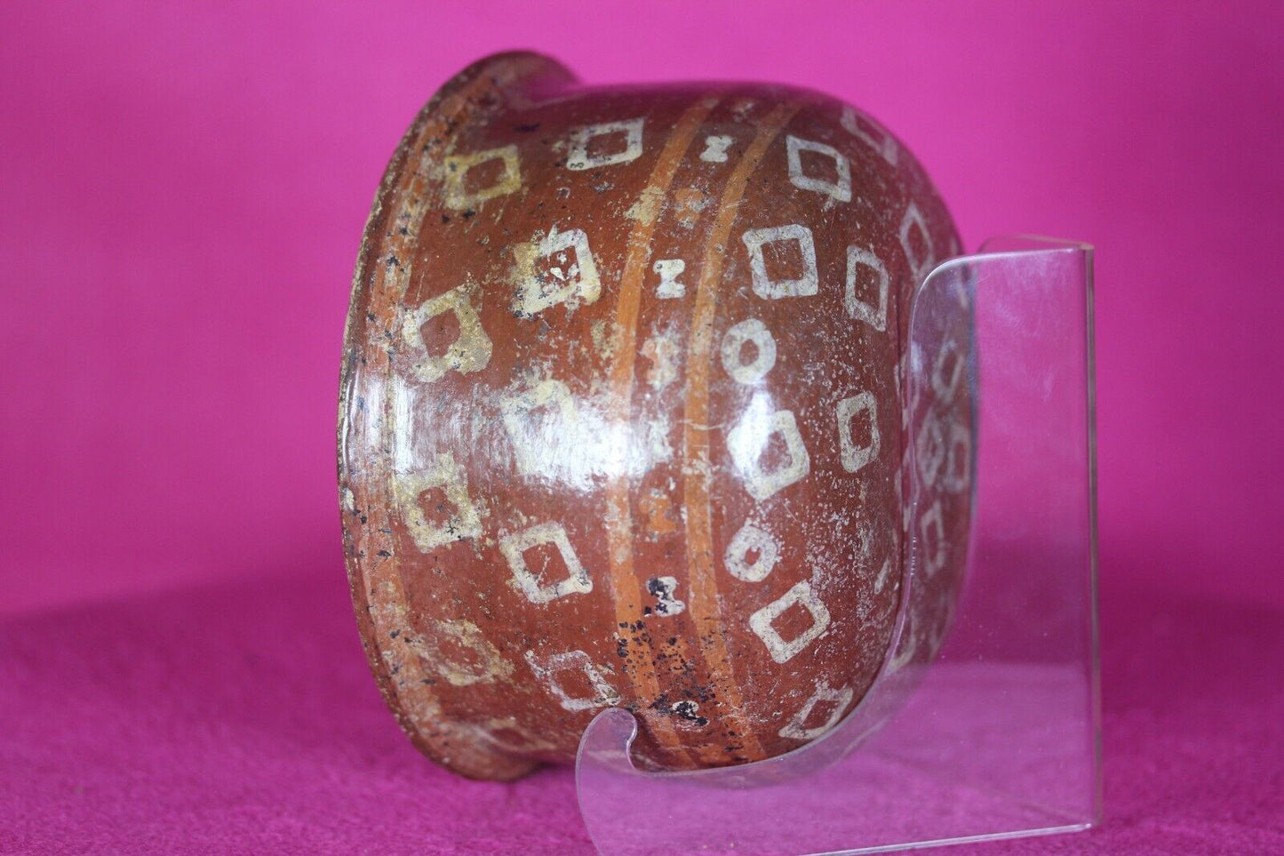 Authentic Pre Columbian Artifact Decorated Bowl Michoacan Mexico 200 BC COA T47