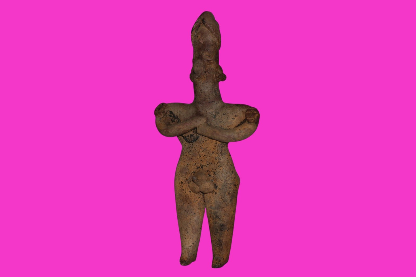 Pre Columbian Authentic Artifact Male Shaman Tomb Figure Colima Mexico COA 18