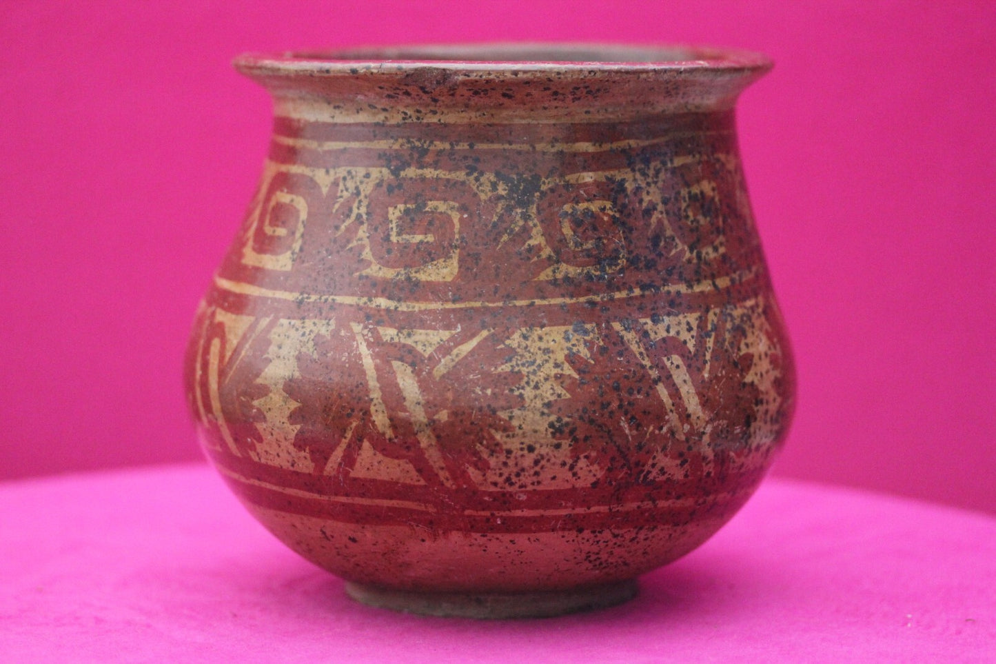 Authentic Pre Columbian Artifact Decorated Bowl Michoacan Arte Primitivo COA T65