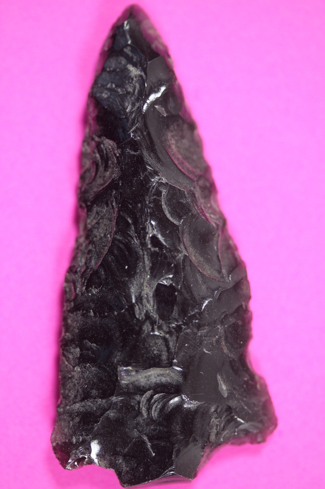 Authentic Pre Columbian Artifact Aztec Arrowhead Battle of Mexico City COA 17