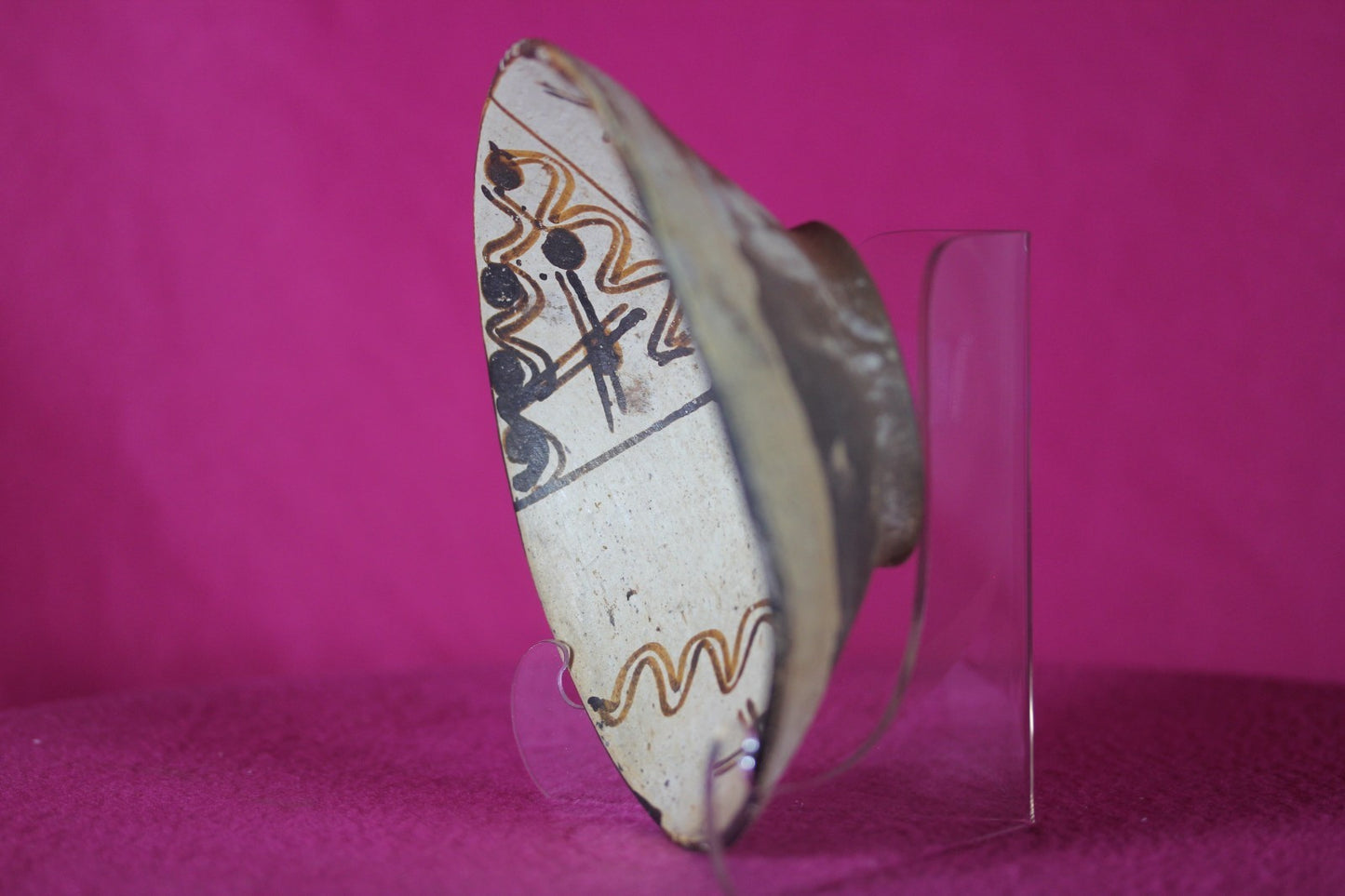 Authentic Pre Columbian Artifact Decorated Bowl Cajamarca Peru Pre Inca COA 205