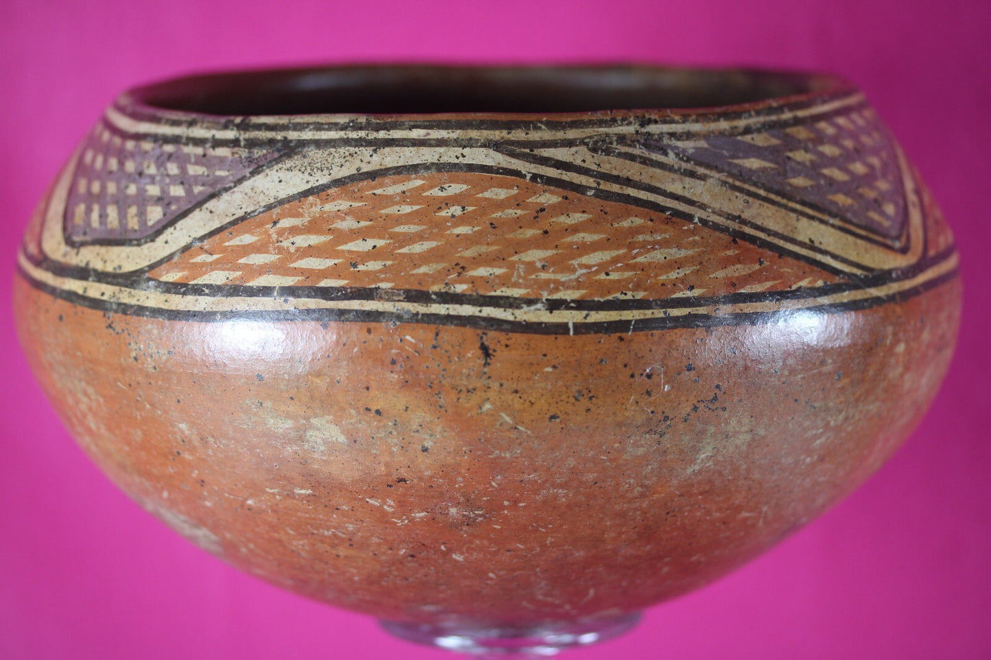 Authentic Pre Columbian Artifact Cocle Decorated Bowl Ex Arte Primitivo COA T23