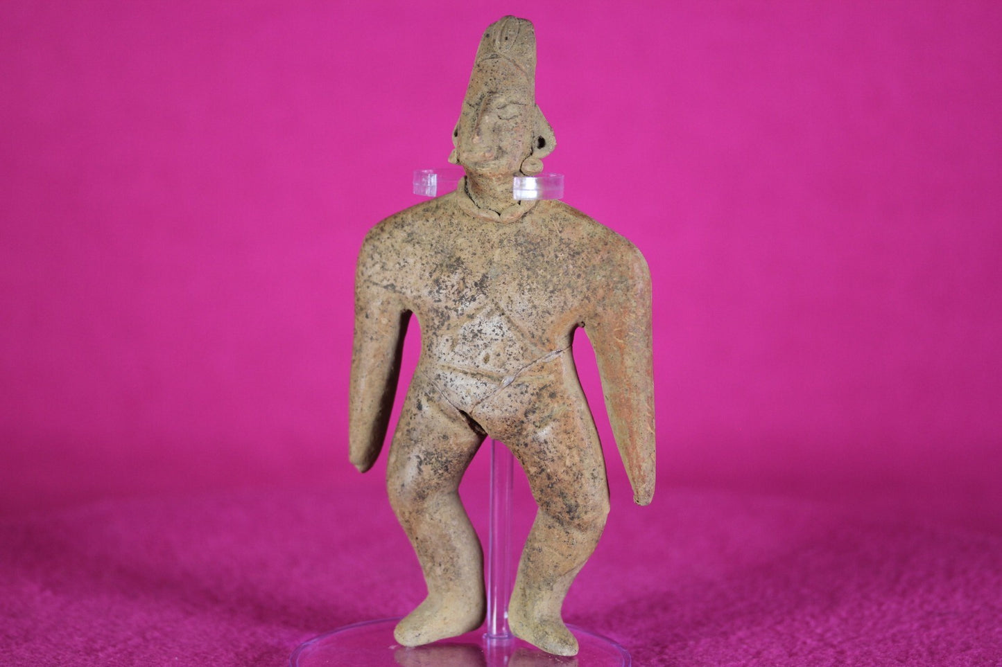 Authentic Pre Columbian Artifact Tomb Figure Colima Ex Arte Primitivo COA T58