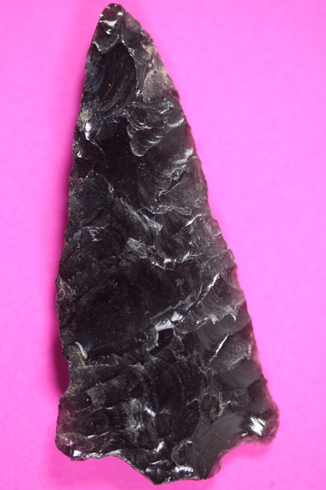 Authentic Pre Columbian Artifact Aztec Arrowhead Battle of Mexico City COA 17