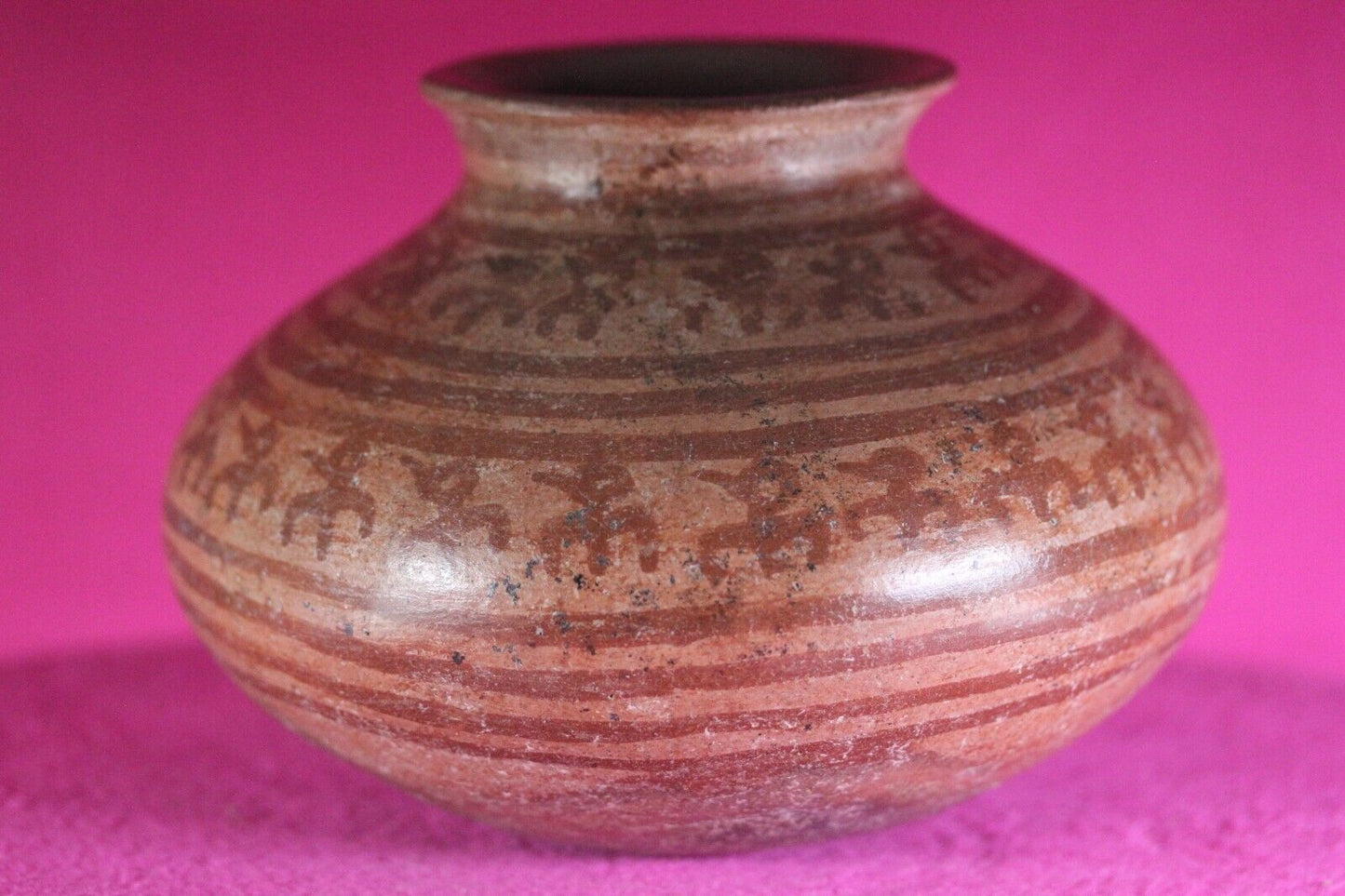 Authentic Pre Columbian Artifact Decorated Olla Michoacan Arte Primitivo COA T66