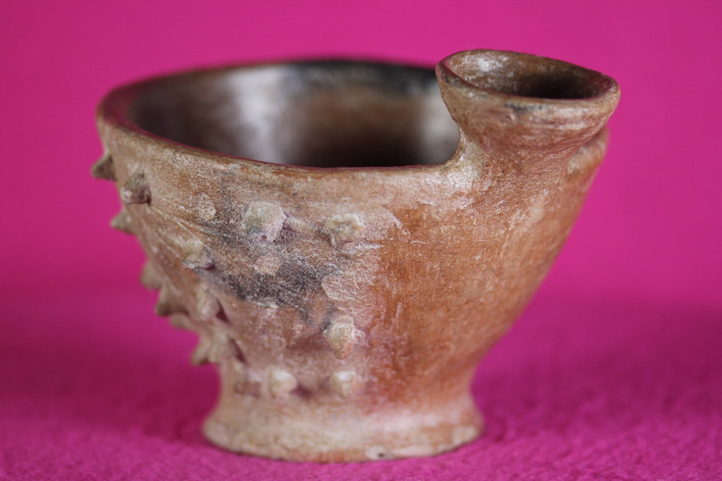 Pre Columbian Authenticrtifact Spiked Bowl Michoacan Ex Arte Primitivo COA T08