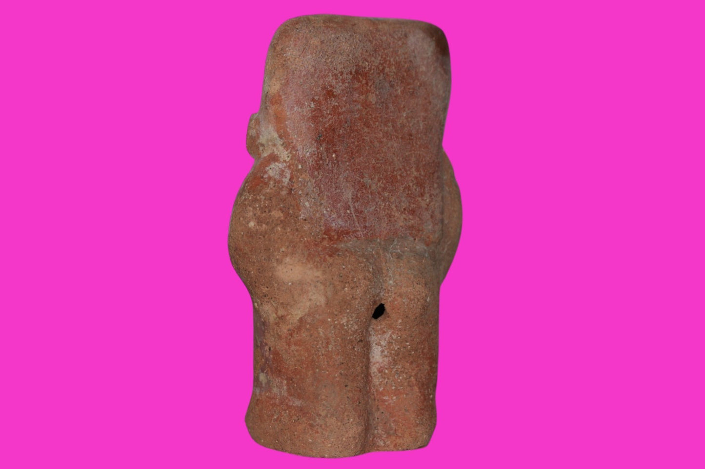 Pre Columbian Authentic Artifact Moche Rattle Figure Peru 850 - 1100 AD COA J34