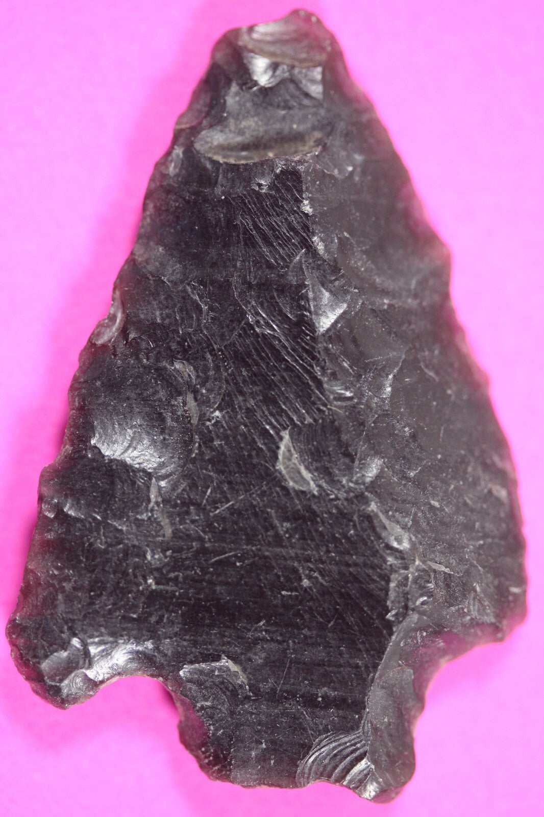 Authentic Pre Columbian Artifact Aztec Arrowhead Battle of Mexico City COA 22