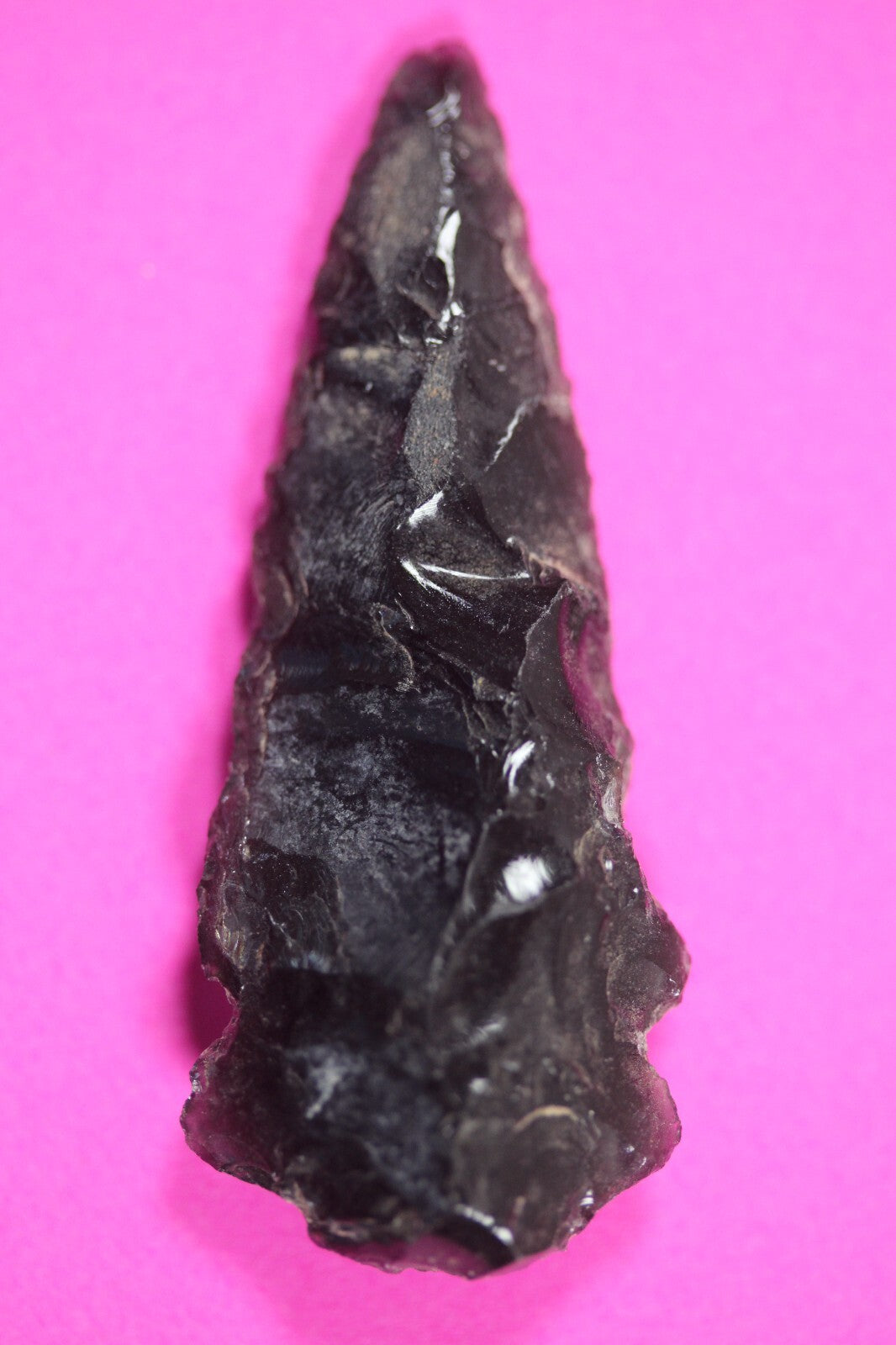 Authentic Pre Columbian Artifact Aztec Arrowhead Battle of Mexico City COA 10