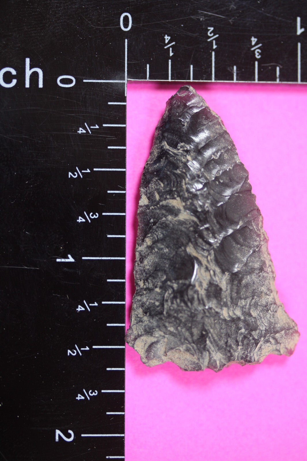 Authentic Pre Columbian Artifact Aztec Arrowhead Battle of Mexico City COA 84