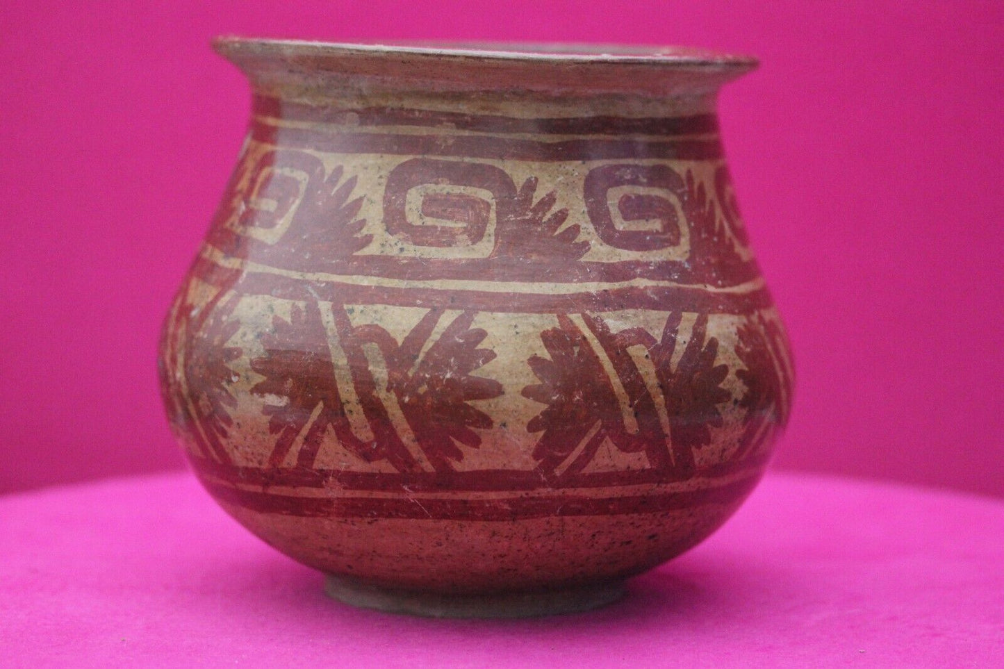 Authentic Pre Columbian Artifact Decorated Bowl Michoacan Arte Primitivo COA T65