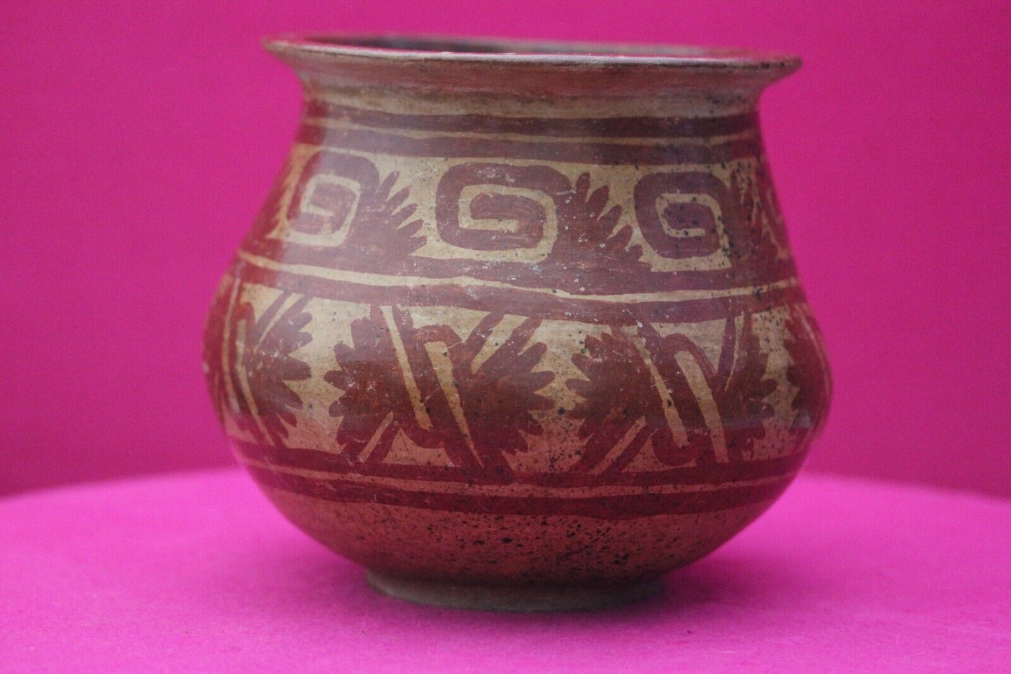 Authentic Pre Columbian Artifact Decorated Bowl Michoacan Arte Primitivo COA T65