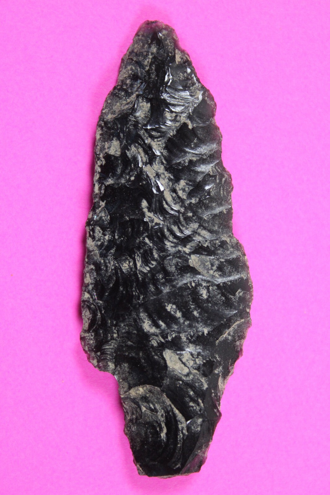 Authentic Pre Columbian Artifact Aztec Arrowhead Battle of Mexico City COA 02