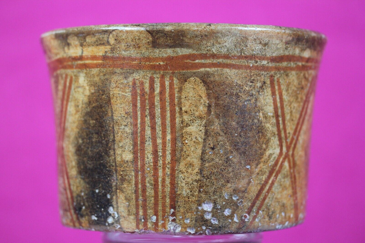 Authentic Pre Columbian Artifact Mayan Cooking Pot Pottery 250-900 AD COA T04