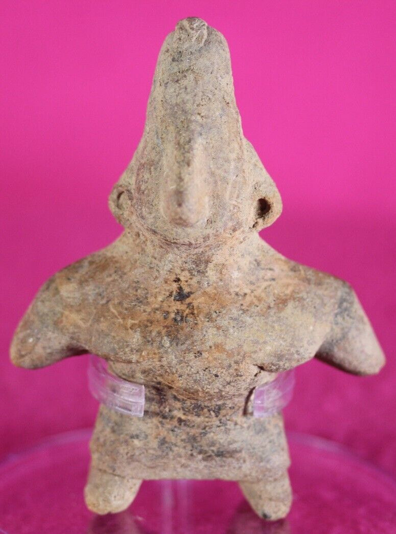 Authentic Pre Columbian Artifact Dwarf Tomb Figure Colima Mexico COA T91