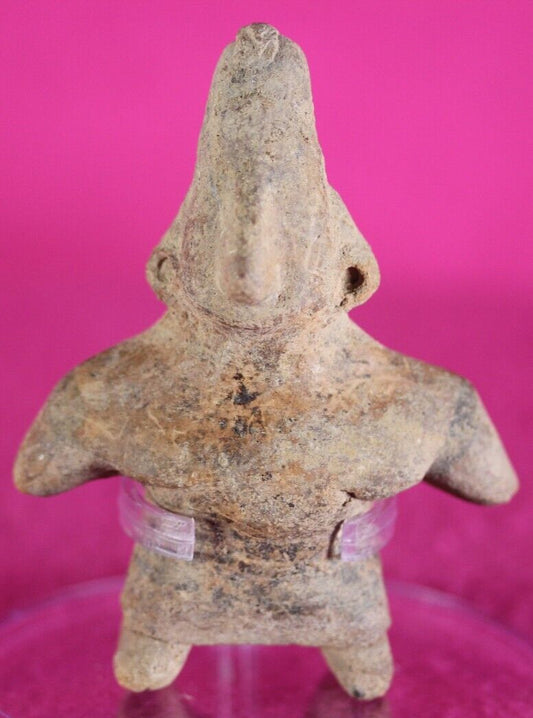 Authentic Pre Columbian Artifact Dwarf Tomb Figure Colima Mexico COA T91