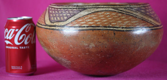Authentic Pre Columbian Artifact Cocle Decorated Bowl Ex Arte Primitivo COA T23