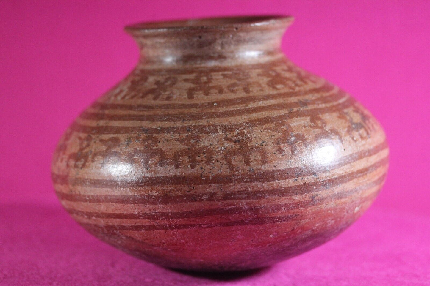 Authentic Pre Columbian Artifact Decorated Olla Michoacan Arte Primitivo COA T66