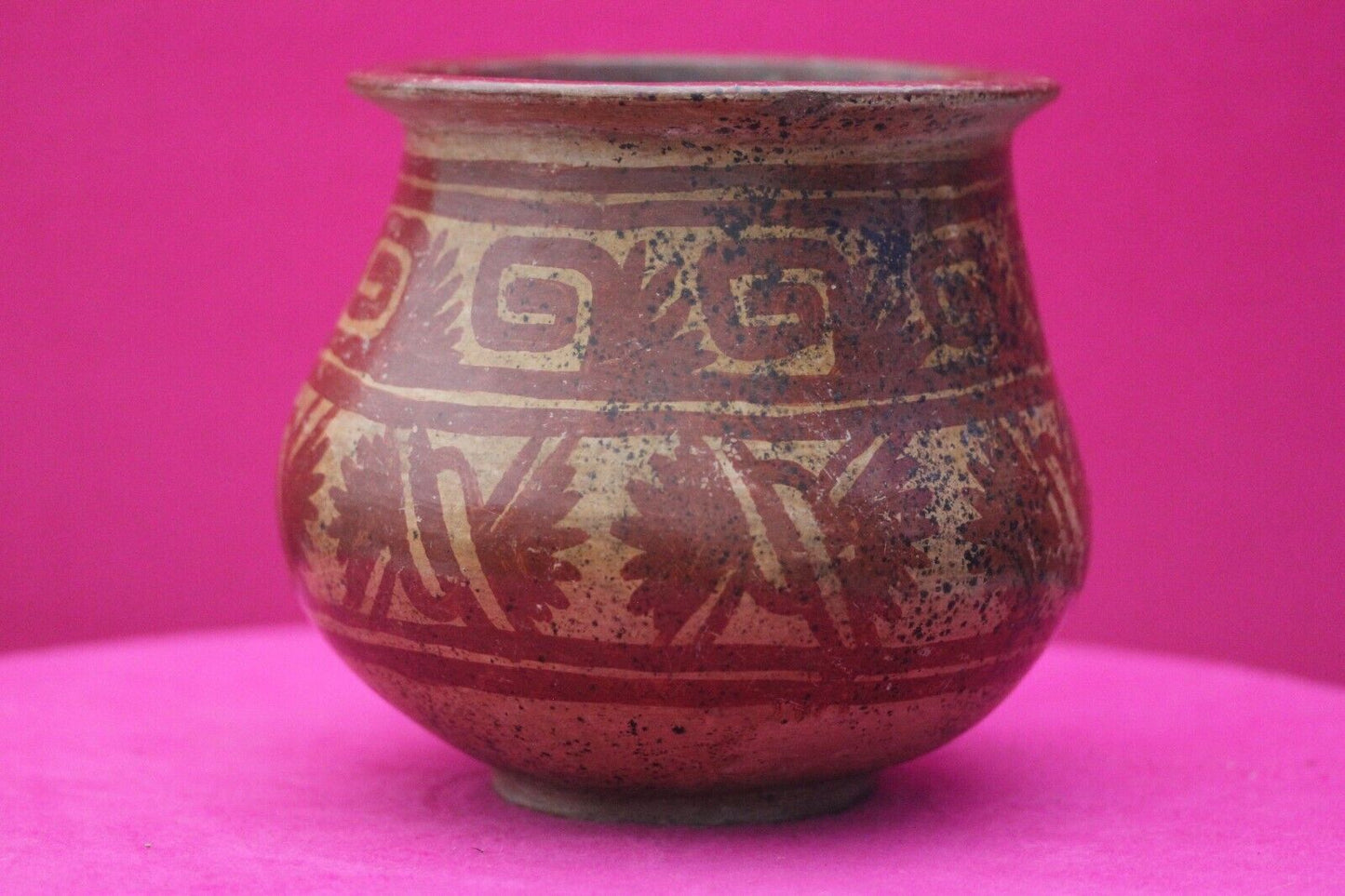 Authentic Pre Columbian Artifact Decorated Bowl Michoacan Arte Primitivo COA T65