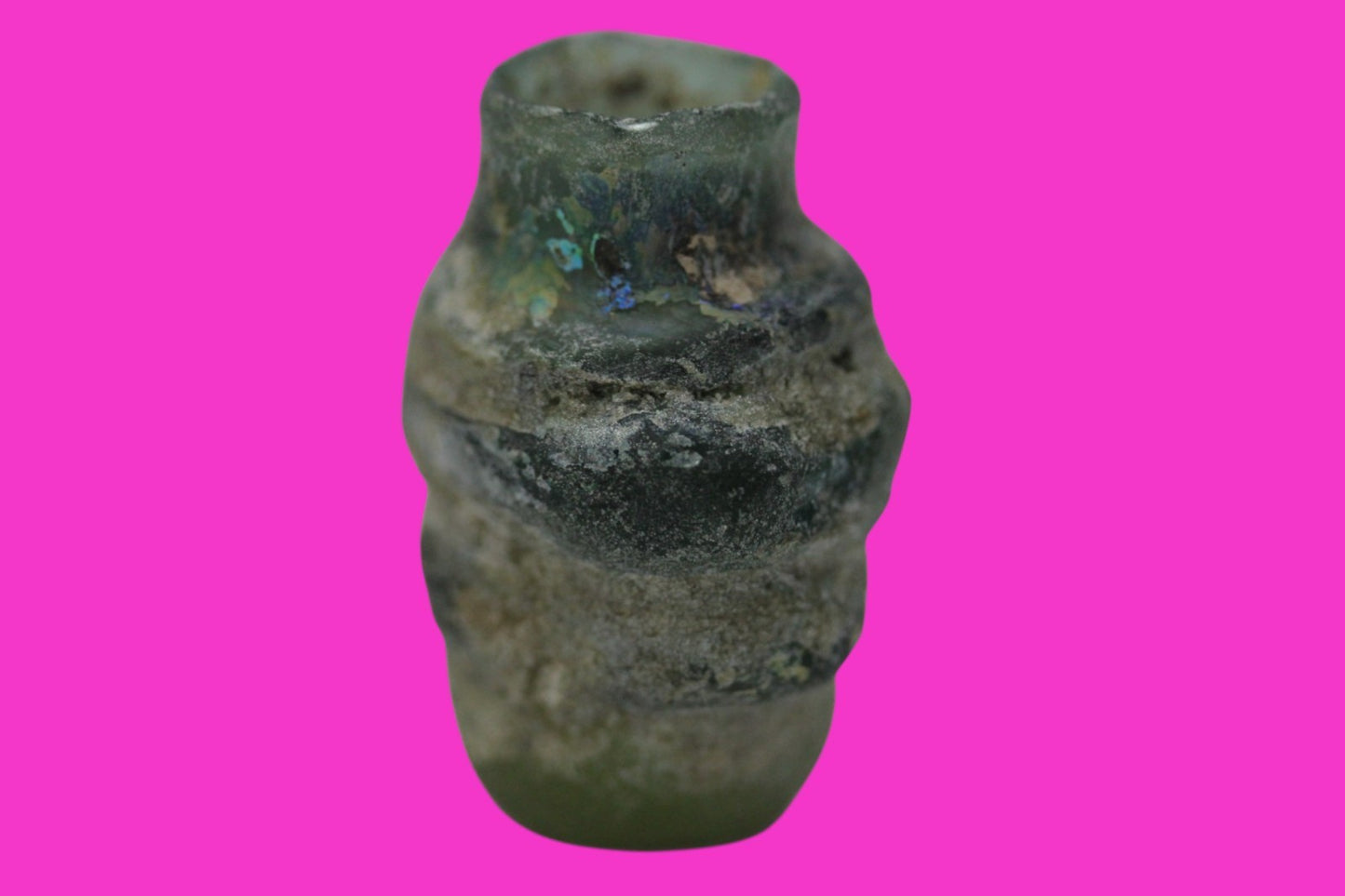 Authentic Persian Artifact Glass Bottle 900-1000 AD Silk Road Hoard COA J27