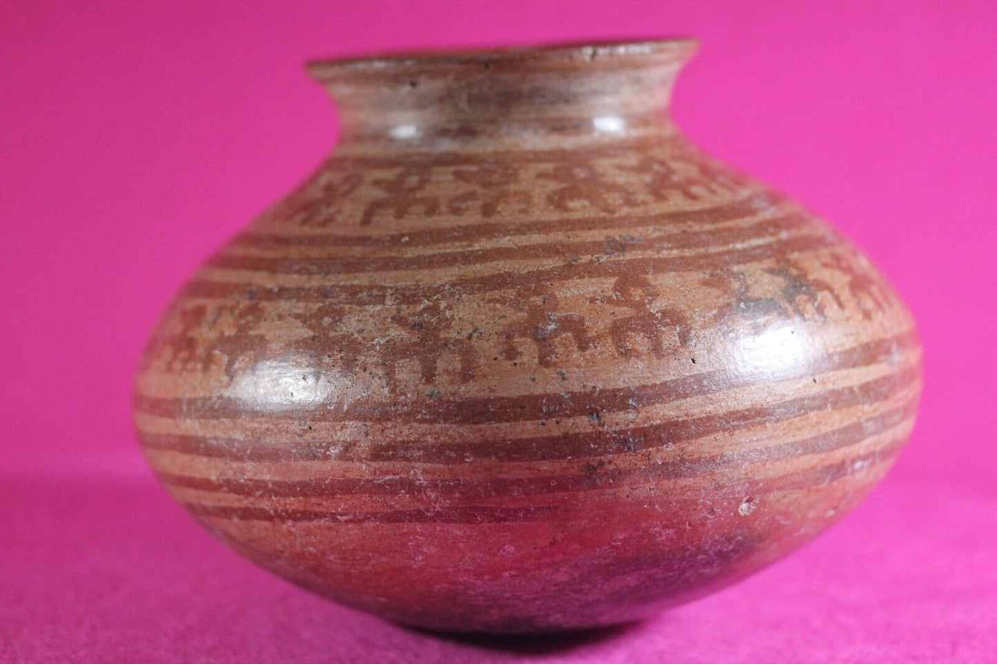 Authentic Pre Columbian Artifact Decorated Olla Michoacan Arte Primitivo COA T66